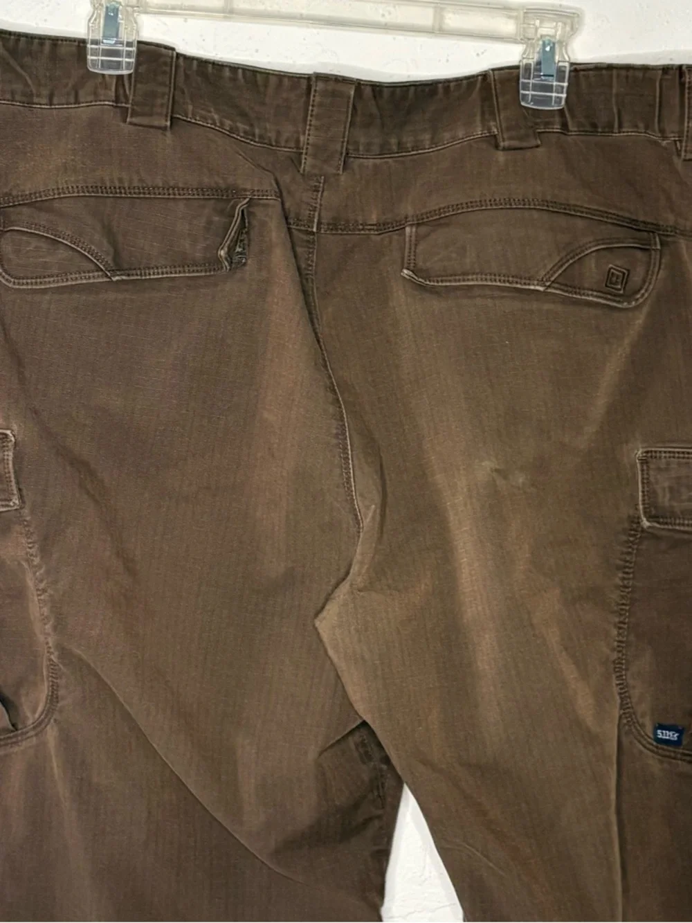 5.11 Tactical Stryke Pants Men 41x33 Brown Canvas Cargo Pockets Utility 7436-117